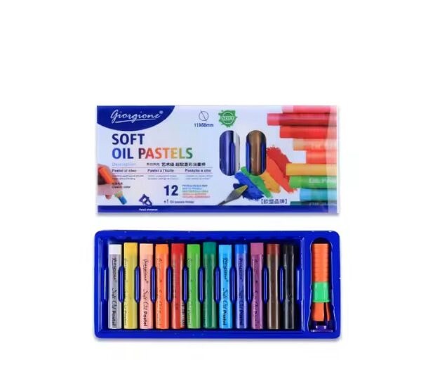 12 couleurs pastel huile soft diam 11 x 68mm giorgione